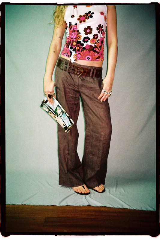 BALENCIAGA BLACK LEATHER STUDDED T-STRAP SANDALS