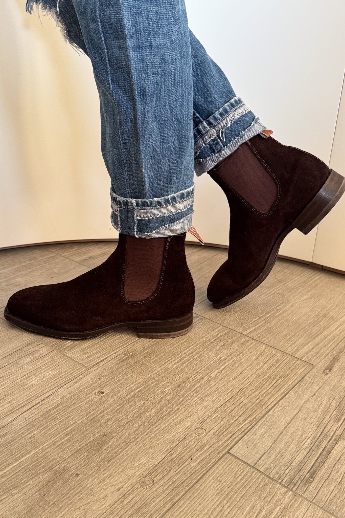 RM Williams Craftsman Collection suede boots