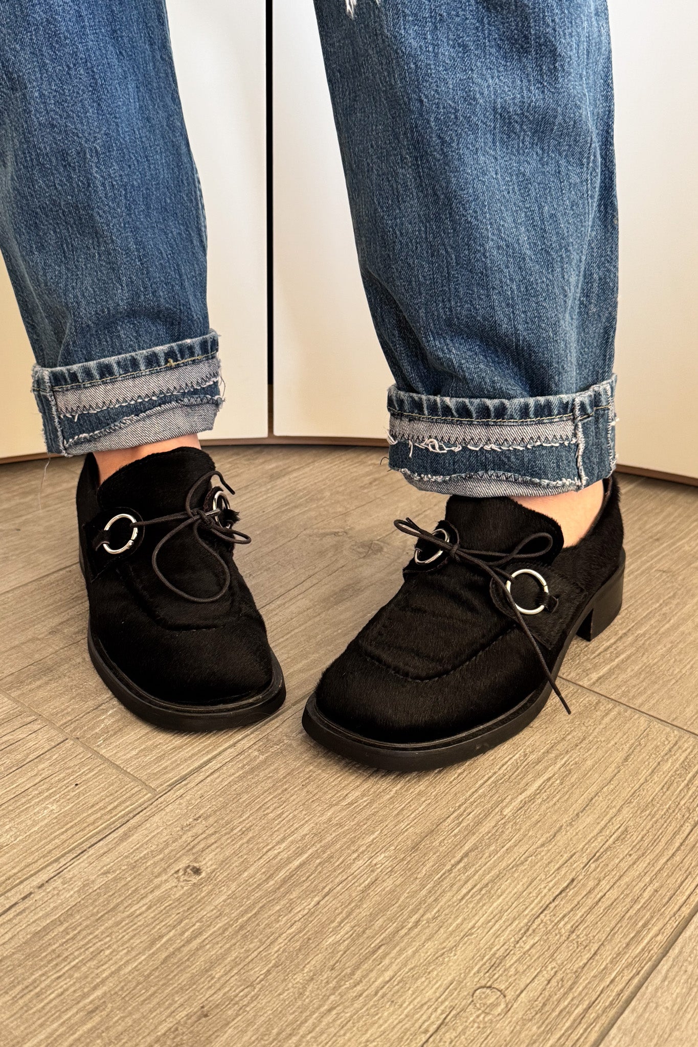 Vintage Italian cowhide / pony hair shoes