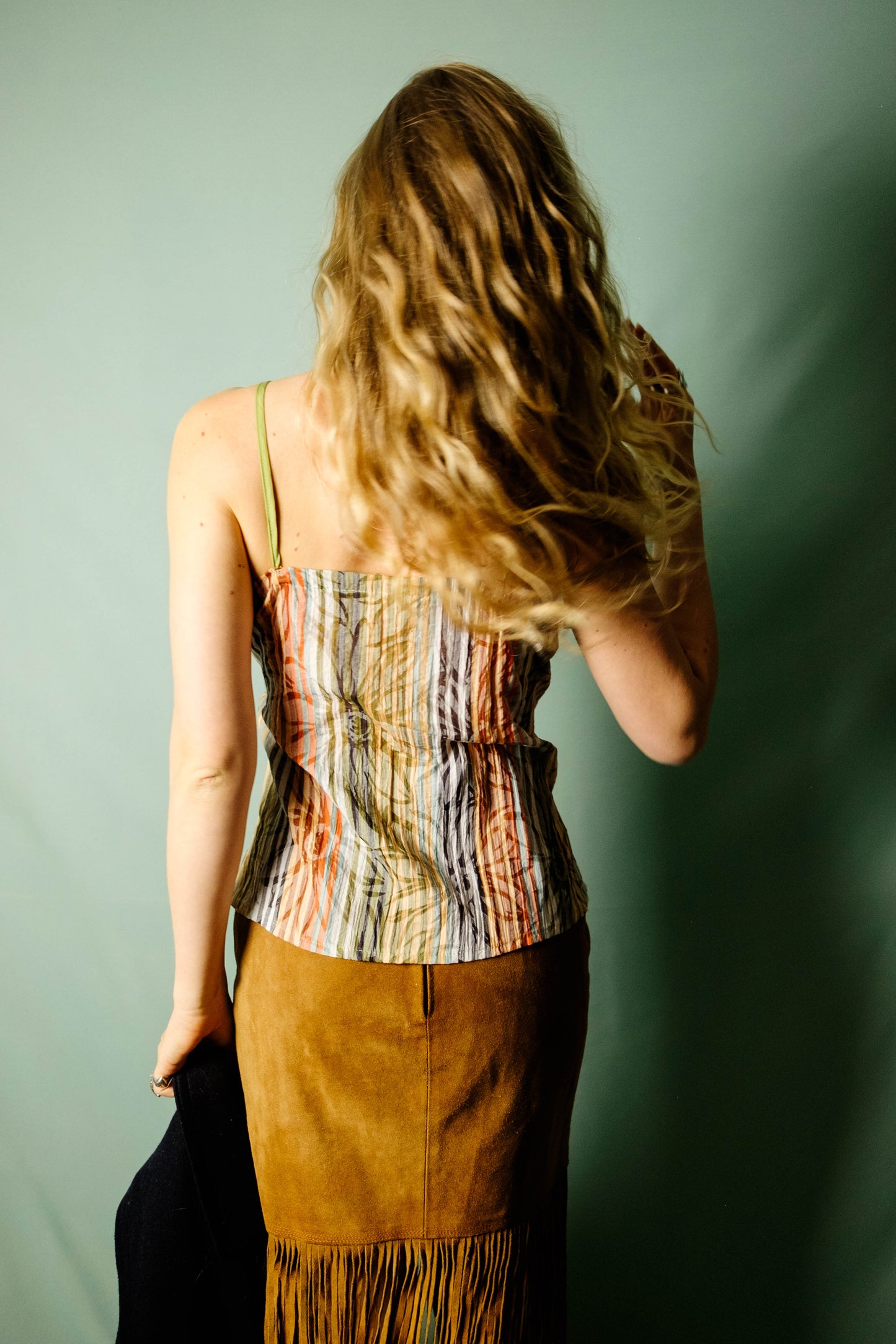 Max Mara silk twist-front tank top