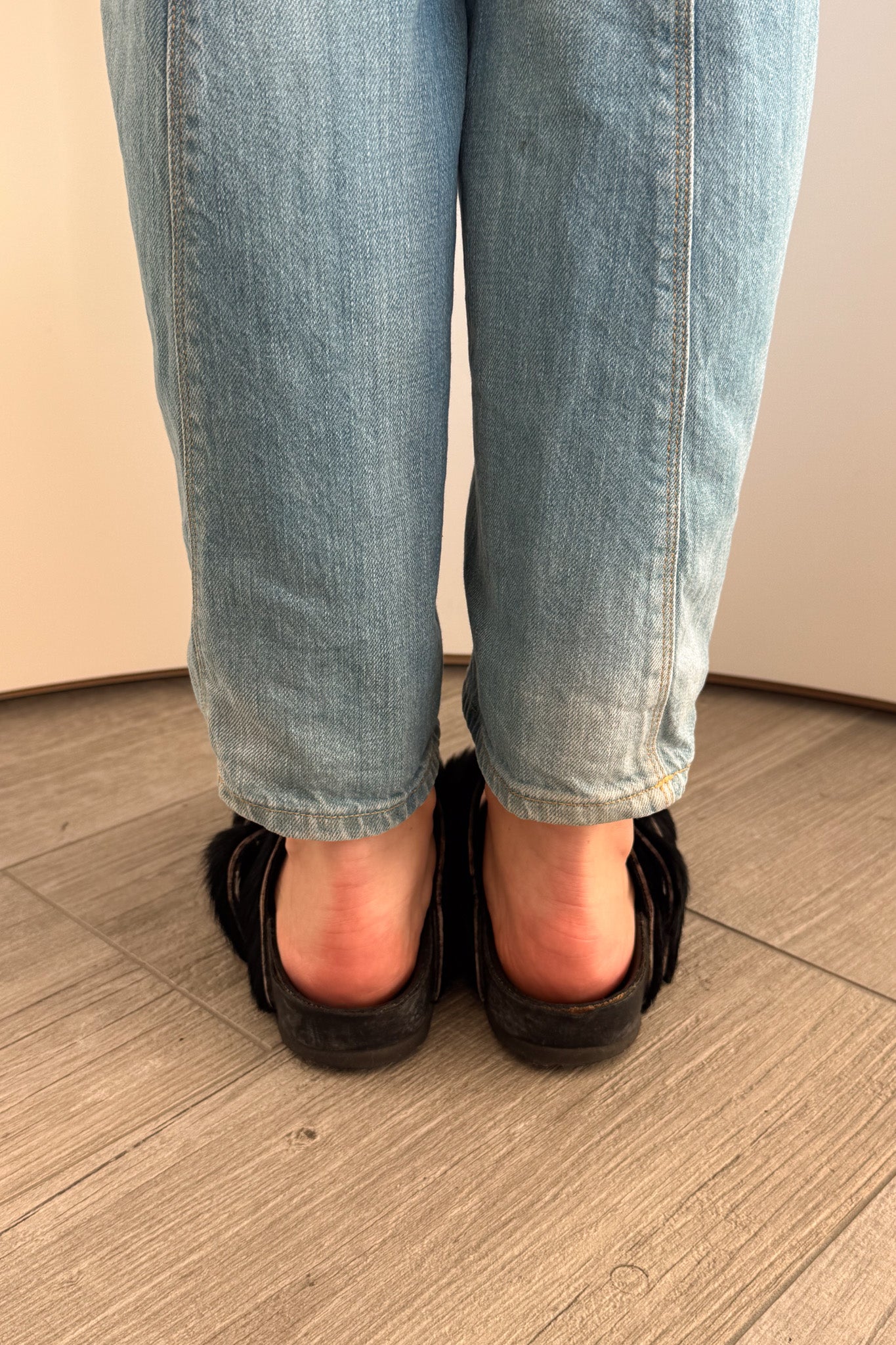 Rick Owens x Birkenstock pony hair fur Arizona sandals